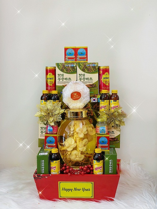 GIỎ QUÀ TẶNG 41_ QTV_ XUÂN ĐONG ĐẦY